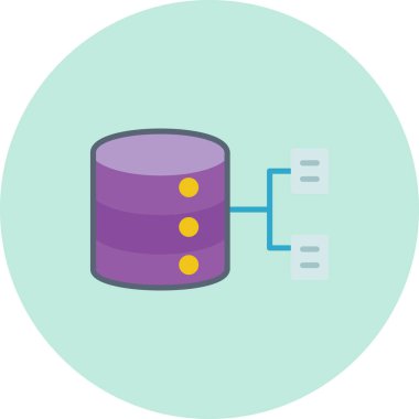 sunucu veri vektörü illüstrasyonu