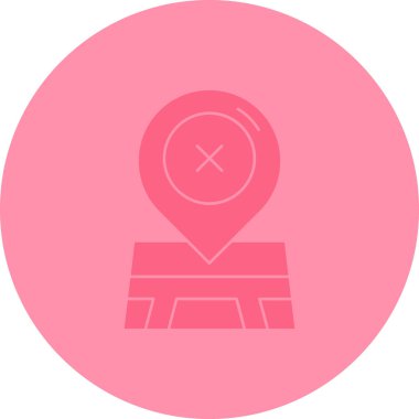 konum haritası simgesi, vektör illüstrasyonu