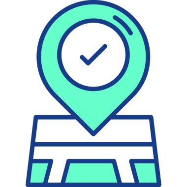 konum. Web simgesi basit illüstrasyon