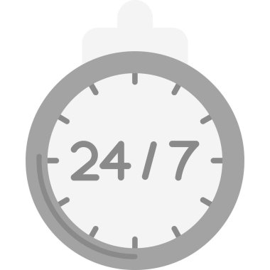 25 saatlik vektör simgesi