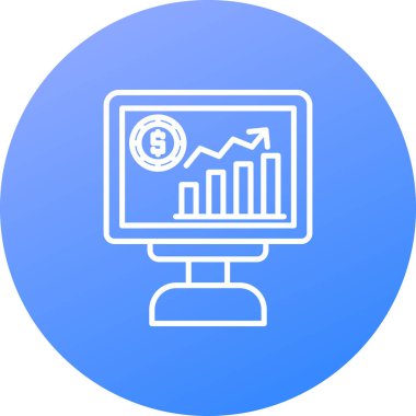 vektör lcd simgesi illüstrasyonu