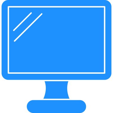 ekranı izle. Web simgesi basit illüstrasyon