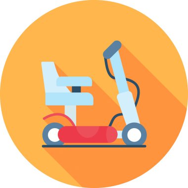 Elektrikli süpürge düz simgesi