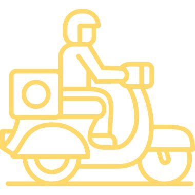 motosiklet simgesi vektör illüstrasyonu