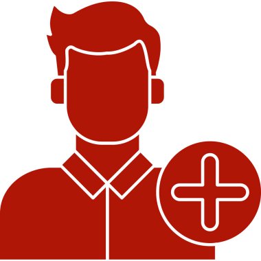 Artı işareti olan adam vektör illüstrasyonuName