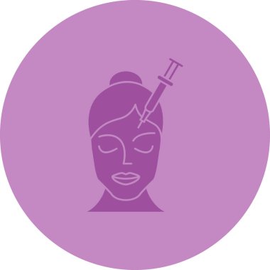 güzel dişi avatar vektör simgesi