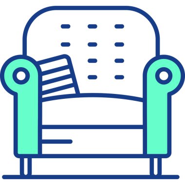 Koltuk. Web simgesi basit tasarım