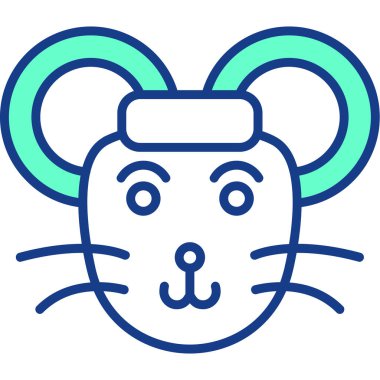 vektör kedi simgesi, basit illüstrasyon