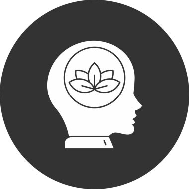 Beyin. Web simgesi basit illüstrasyon