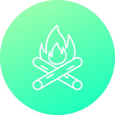 Ateş simgesinin vektör illüstrasyonu