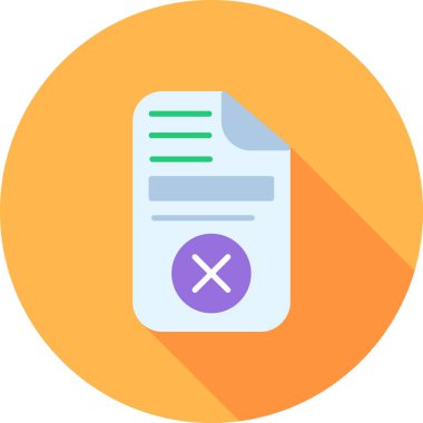 belge dosya simgesi düz biçimli