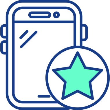 Yıldız simgesi. Basit tasarım