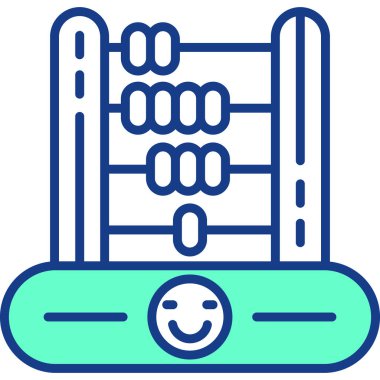 Bir ip simgesini tutan el, vektör illüstrasyonu