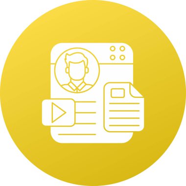 Kullanıcı arayüzü simgesinin vektör çizimi