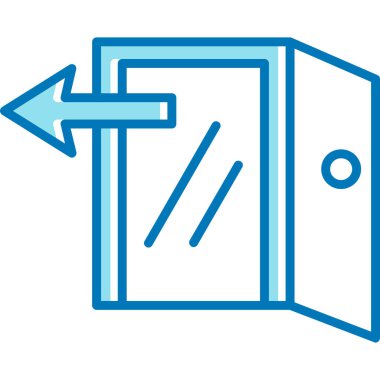 kapı simgesi vektör illüstrasyonu