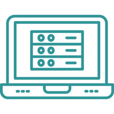 Bilgisayar. Web simgesi basit tasarım