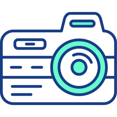 Kamera. Web simgesi basit illüstrasyon