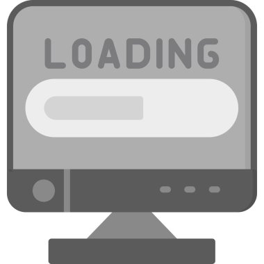 Simge yükleniyor, basit vektör illüstrasyonu