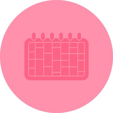 Takvim simgesi vektör illüstrasyonu