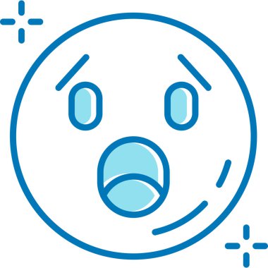 ifade yüz simgesi simgesi, basit illüstrasyon