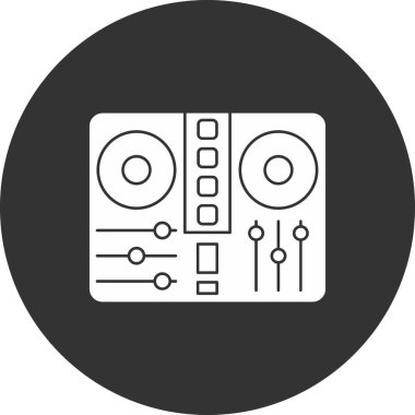 Müzik simgesi vektör illüstrasyonu