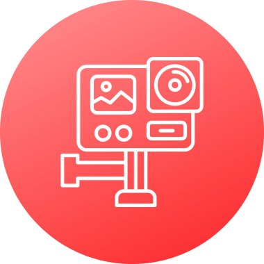 Kamera. Web simgesi basit illüstrasyon