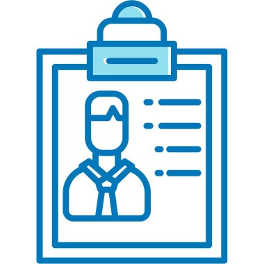 Elinde pano olan bir adamın vektör çizimi