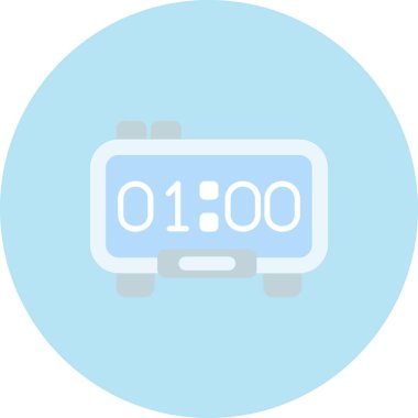 Alarm simgesi vektör illüstrasyonu