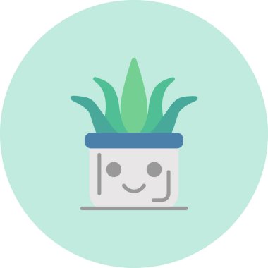 Kaktüs. Web simgesi basit illüstrasyon