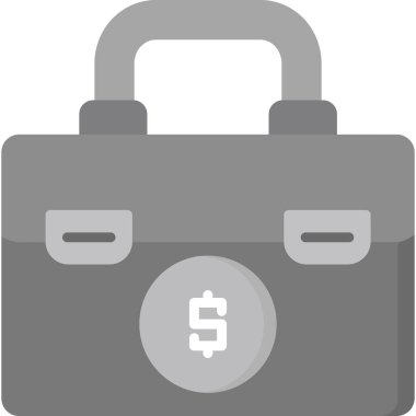 Evrak çantası ikonu. Web için iş vektör simgelerinin basit illüstrasyonu