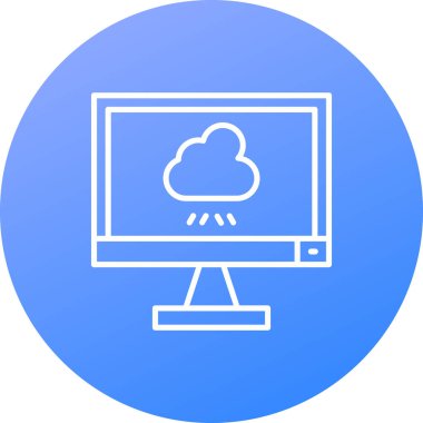 Bulut hesaplama. Web simgesi