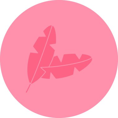 Pembe bir simgenin vektör illüstrasyonu