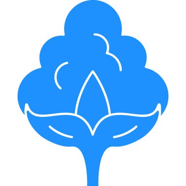 Çiçek. Web simgesi basit illüstrasyon