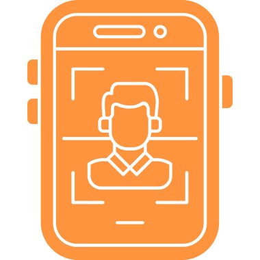 akıllı telefon simgesi vektör illüstrasyonu