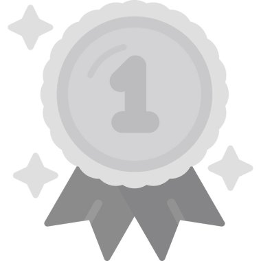 Madalya ödülü vektör simgesi