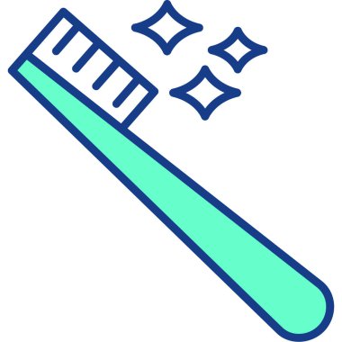 Fırça simgesi vektör illüstrasyonu