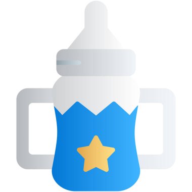 bebek süt şişesi simgesi düz stil