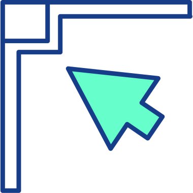 Ok. Web simgesi basit illüstrasyon