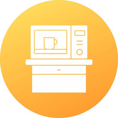 kahve makinesi simgesini, vektör çizim