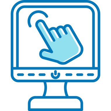 Dizüstü bilgisayar ve imleç ile el