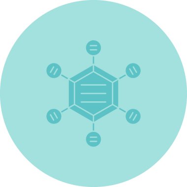 Bir kimyasal simgenin vektör illüstrasyonu