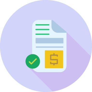 Belge. Web simgesi basit illüstrasyon