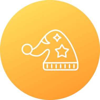 Yılbaşı yıldızı ikon vektör illüstrasyonu