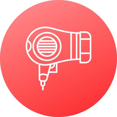 Beyaz arkaplanda çizgi saç fırçası simgesi izole edildi. Taraklı saç işareti. Berber sembolü. Renkli taslak konsepti. Vektör.