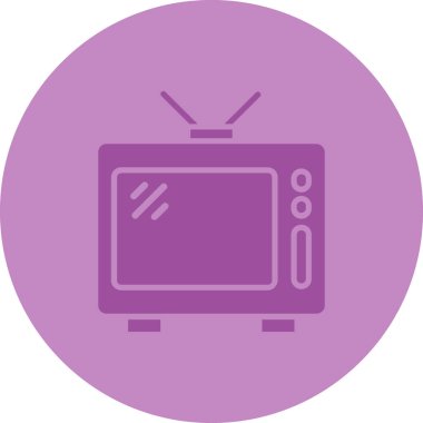 vektör olarak televizyon simgesi