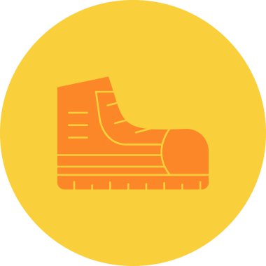 vektör kış ayakkabıları simgesi