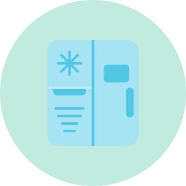 Buzdolabı. Web simgesi basit tasarım