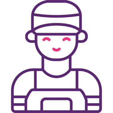 kadın simgesi, basit vektör illüstrasyon tasarımı