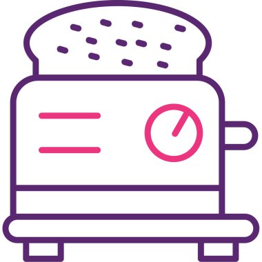 Fırın. Web simgesi basit illüstrasyon