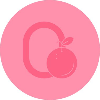 Elma. Web simgesi basit illüstrasyon